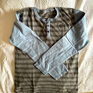 DNKY 3 button boys striped long sleeve size L(14-16)